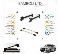 Set portasci Bambli 29,5" e barra incrociata argento per Bmw X4 2016-> 4 pezzi