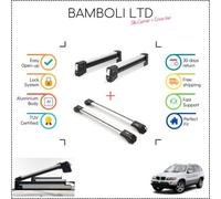 Set portasci Bambli 29,5" e barra incrociata argento per Bmw X5 04-07 4 pezzi