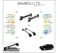 Set portasci Bambli 29,5" e barra incrociata argento per Porsche Cayenne 03-1...