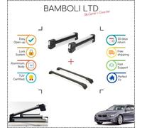 Set portasci Bambli 29,5" e barra trasversale nera per Bmw 3 F31 SW 12-> 4 pezzi