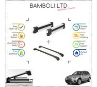 Set portasci e barra cross nera Bambli 29,5" per Bmw X5 2007 - 2013 4 pezzi