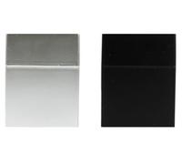 Set portasigarette XXL, nero + argento, per 30 sigarette, 96 x 70 x 37 mm, peso leggero 50 g, portasigarette senza bottone automatico