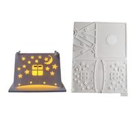 Set portatile a forma di tenda in silicone robusto personalizzabile per portachiavi alla moda, robusto e facile da usare strumenti in resina stampi per caste