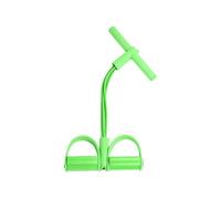 Set portatile per fitness, 4 tubi con pedale e manici robusti, tubi in lattice altamente elastici, per uomini e donne, ideali per piccoli spazi e allenamento di mobilità