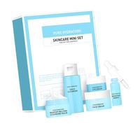 Set portatile per la cura della pelle con detergente giornaliero per gli occhi, crema per il viso, gocce per la cura quotidiana della pelle, manutenzione lenitiva della pelle