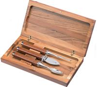 Set Posate 3 Pezzi per Crostacei con Cofanetto in Legno Alexander