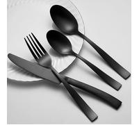 Set posate - ARTHUR MARTIN - AM5136 - 24 pezzi - Acciaio inossidabile - Finitura nera