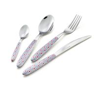Set Posate colorate 4 pezzi VERO MARGARITA Azzurro 1 posto tavola 18/C azzurro
