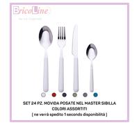 SET POSATE DA TAVOLA ACCIAIO INOX MOVIDA PZ.24 SIBILLA GALILEO