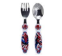Stor Set Posate in metallo per bambini Marvel Spiderman, senza BPA, lavabili e riutilizzabili, non adatte al microonde e alla lavastoviglie