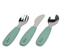 Set posate Kiokids in acciaio e silicone