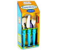 Set Posate per Bambini in Acciaio Eme Pappallegra Azzurro