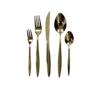 SET POSATE STRETCH GOLD 20 PZ INOX Brandani 51099