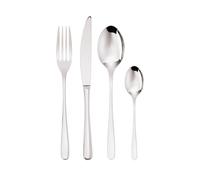 SET POSATE TAVOLA MONOBLOCCO ACCIAIO INOX 18 10 6 PERSONE DESIGN ELEGANTE RESIST