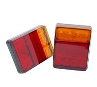 Set Posteriore Luce LED e-Mark Lampade 12V Telaio Ribaltabile Camper Bus Camion