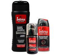 SET POUR HOMME: Bagno Doccia Shampoo Energizzante, Taurine Complex ENERGY POWER 500ml + Deodorante ENERGY POWER, Efficacia 24h 150ml + Gel Crema IDRATANTE Per Viso e Barba 100ml