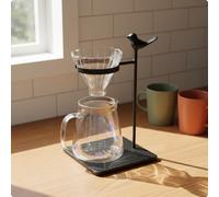 Set Pour Over con Caraffa Facile da Pulire Filtro Caffè Manuale Stile Elegante