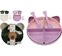 Set pranzo bambini 7 pezzi con piatto e posate