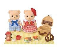 Set pranzo da picnic Sylvanian Families Calico Critter Biscuit Bear Siblings ...