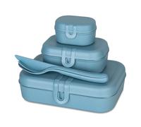 Set pranzo Koziol pascal comprensivo di set di posate 4 pezzi azzurro