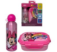 SET PRANZO MINNIE DISNEY BORRACCIA ALLUMINIO E PORTAMERENDA IN PP RIUTILIZZABILE