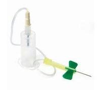 Set prelievo venoso con ago a farfalla BD Vacutainer Safety-Lok con camicia preassemblata dotato di meccanismo di sicurezza integrato 21 g confezione da 25 pezzi