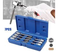 Set Presa Esagonale Extra Lunga 7 Pezzi per Fissaggio di Precisione in Spazi Pro