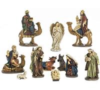 Set Presepe Grande Completo 11 Soggetti, 20-25 Cm in Resina