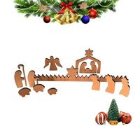 Set Presepe Natale Interni Presepe Natale Presepe da Interno, Leggerezza e Morbidezza Presepe con Base in Legno per Cerimonia, Compleanno, Festa di Natale