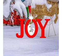 Set presepe Outdoor Joy Red Yard Art Joy Sign per cortile, cortile, patio,