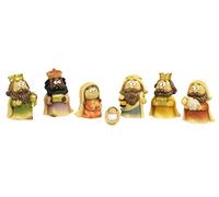 Set presepe spiritoso 7 personaggi cm. 4,3 RESINA
