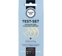 Set Preservativi Taglie Assortite Mister Size - con Metro a Nastro