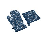 Set presina e guantone Leaf blu