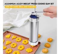 Set pressa estrusore biscotti facile da usare con 20 ugelli intercambiabili