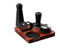 Set Pressino Caffè Professionale, Pressino ergonomico Antiscivolo con Imbuto Dosatore e Livellatore for Casa, Barista, Studio, Ufficio(53mm)