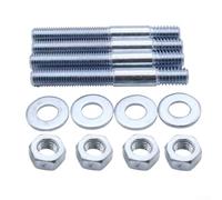 Set Prigionieri Carburatore 5/16x2 5/16x1-1/2 Installazione | Compatibile per holley, per edelbrock, acciaio , montaggio , finitura silver anti-corrosione(1/2IN)