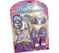 Set Principessa Gioielli Giocattolo Scettro Scarpe Borsa Corona Anello Orecchini