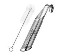 Set professionale con infusore per tè e spazzole, in acciaio inox, con manico a gancio, per bevande calde, infusore per tè