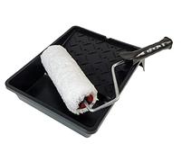 Set professionale di 2 rulli per pittura da 20 cm + vaschetta per colori