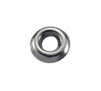 Set professionale di 30 PZ di Orli Sottovite, set di Rondelle in Acciaio resistente, kit pratico ideale per mobili, porte, ante(Ø 13 x 5 mm. - 30 pz.,Inox)