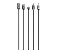 Set professionale di 6 lime rotanti in lega, testa cilindrica, accessori per smerigliatura ad alta durata, strumento per sbavatura per metallo