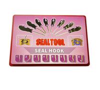 Set professionale di 8 ganci e grimaldelli, kit estrattore paraolio, strumenti di rimozione e installazione di O-Ring per attrezzature pesanti, riparazione automobilistica