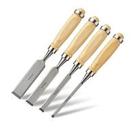 Set professionale di scalpelli per legno 4 pz/set 6mm 12mm 18mm 24mm Woodcut Knife Tools FAI DA TE Strumenti incisive a mano Scultura di legno Scalpello in legno Lavorazione del legno Graver