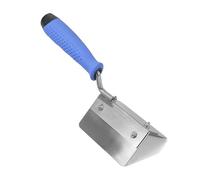 Set professionale di spatole angolari interne ed esterne per angoli retti in progetti di costruzione, robusto acciaio inossidabile