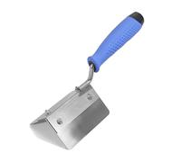 Set professionale di spatole angolari interne ed esterne per angoli retti in progetti di costruzione, robusto acciaio inossidabile