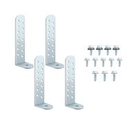 Set professionale di staffe per condensatore antiruggine, include tasselli e viti per resistenza a L