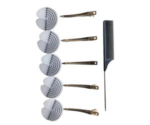 Set Professionale Extension Per Capelli Che Evidenzia Un Pettine Caldo E Sicuro E Un Piano Adatto Ai Viaggi Per Un Aspetto Semplice E Rudimenti Per Lo Styling Dei Capelli Da Viaggio Sottili