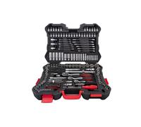 Set Professionale Mixury con Cricchetto da 215 Pezzi con Valigetta - Bussole, Inserti TORX, Chiavi a Brugola e Fisse