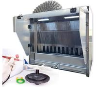 Set professionale per aerografia, cabina di verniciatura a spruzzo con tenda d'acqua, cabina di verniciatura a spruzzo con tenda d'acqua intelligente, con controllo touch e doppia filtrazione