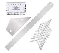 Set professionale per chitarra con calibro per raggio e righello per azione delle corde, adatto per misurazioni accurate del raggio della tastiera